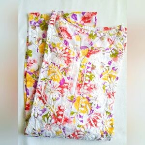 Chikankari cotton  mulmul kurta